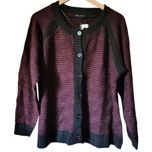 Lane Bryant Long-Sleeve Button-Front Stitch Cardigan Size 14/16